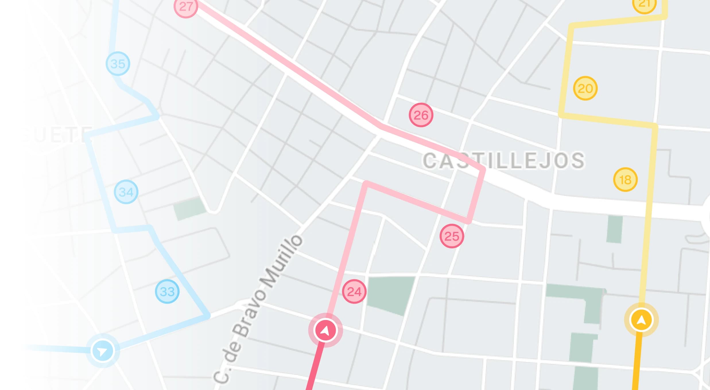 Route planner dashboard with optimized multi-stop routes on a map